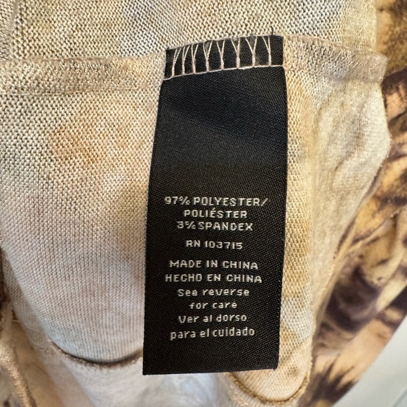 Zac & Rachel women’s brown tie dye oversized top with balloon sleeve size smalll - Picture 8 of 13